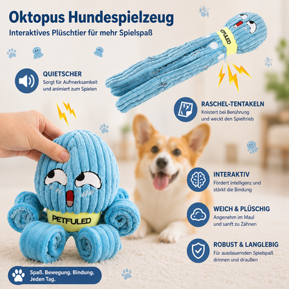 Hundespielzeug Oktopus – Spielspaß und langsameres Fressen in einem