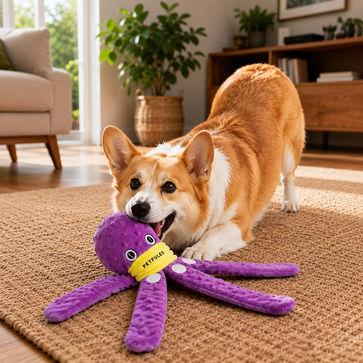 Hundespielzeug Oktopus – Spielspaß und langsameres Fressen in einem