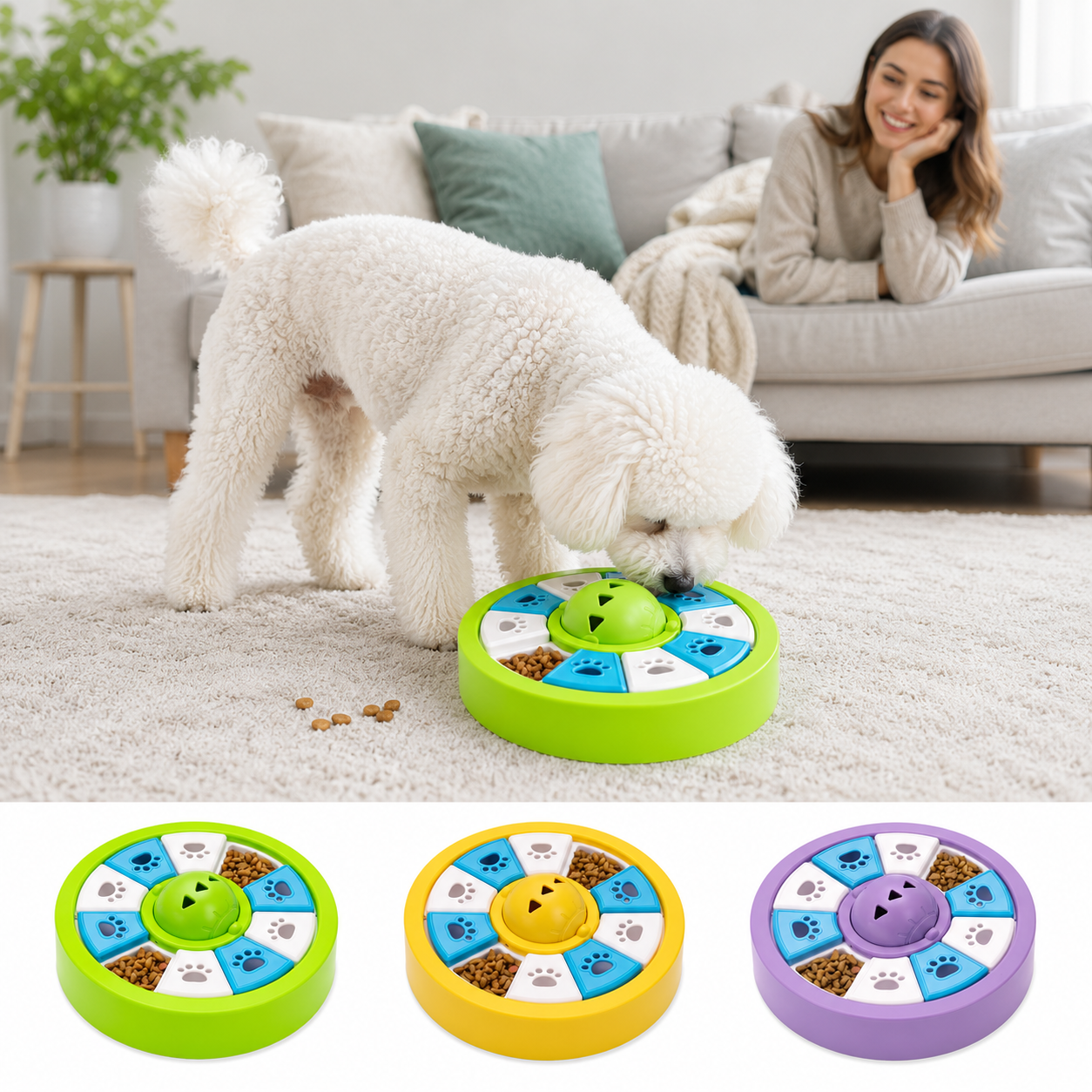 Anti-Schling Puzzle-Schüssel – Spiel, Förderung und langsameres Fressen