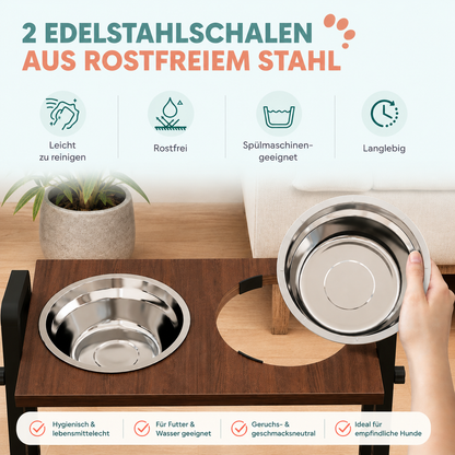 Höhenverstellbarer Futternapf – Ergonomisch füttern und Rücken entlasten